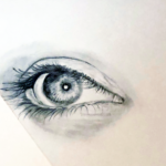 eye, drawing, illustration, art