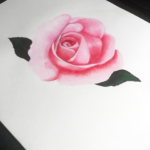 rose, drawing, art, illustration